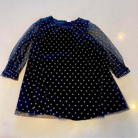 Baby GAP 3T Black dress with white polka dots - Picture 1 of 6